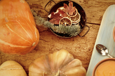 Fall foods on table
