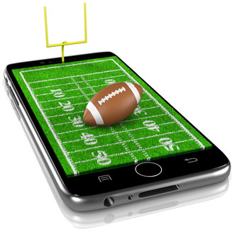 Football Field on Phone