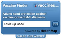 Adult Vaccine Finder