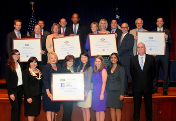 65 companies were recognized at the E Awards Ceremony for their contributions to U.S. exports.