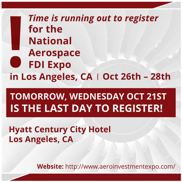 FDI Expo registration deadline