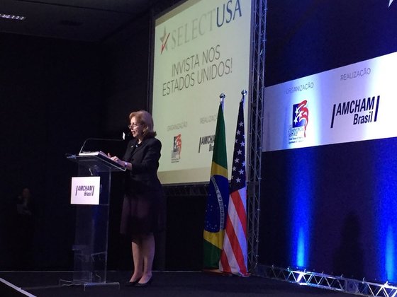 Photo of U.S. Ambassador to Brazil Liliana Ayalde at the 2015 Brazil Road Show
