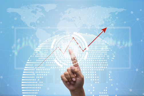 world map showing growth strategy