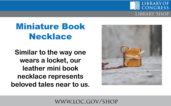 Miniature Book Necklace