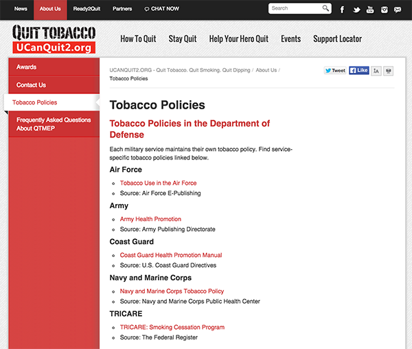 Tobacco Policies