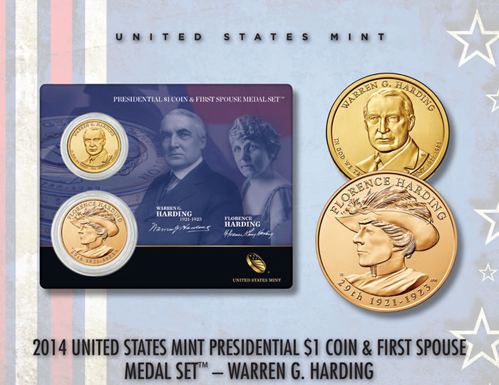 2014-Pres-Coin-First-spouse-Medal-Set-Warren-Harding