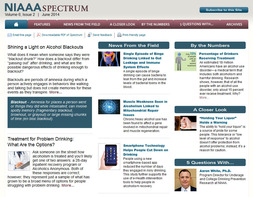 Spectrum Webzine Home page