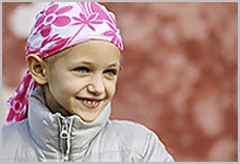 Child with cancer.