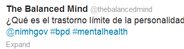 Balanced Mind Tweet