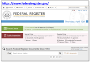 SPCS Fed register Notice