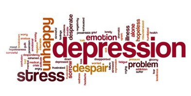 Mental health issues wordcloud
