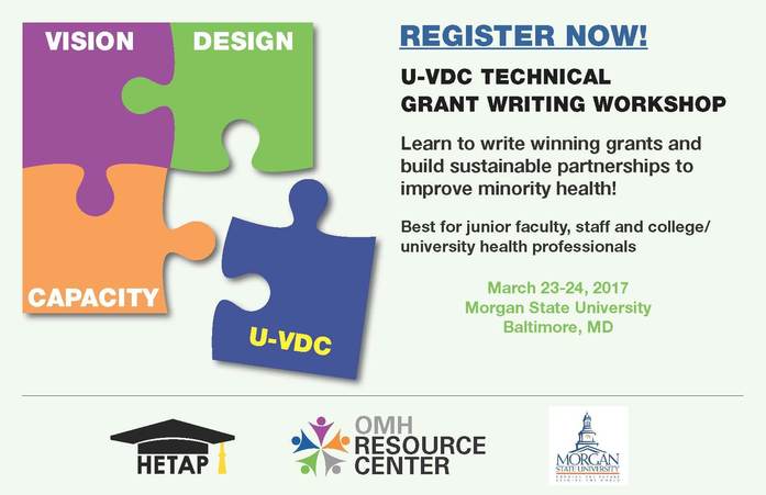 U-VDC Technical Grant Writing Workshop, Baltimore, MD, March 23-24