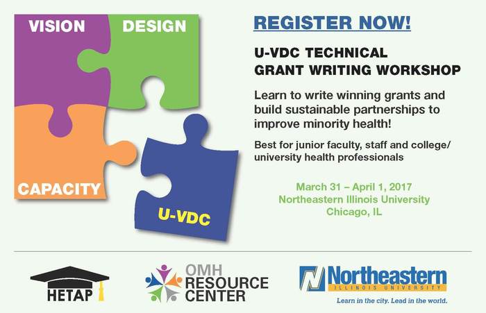 U-VDC Technical Grant Writing Workshop in Chicago, IL, March 31-April 1
