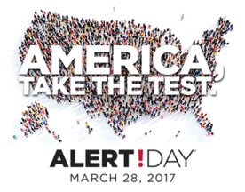 America, Take the Test: Alert!Day, March 28, 2017
