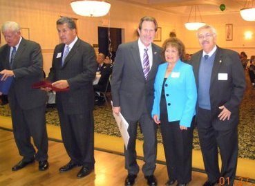 Photo: Supervisor Ron Cox, Senator Juan Vargas, Nat. City Mayor Ron Morrison and Maria & Jessie Navarro, San Diego District Attorney's Office