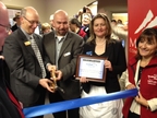 Antonio Paez of Mt Hood CC SBDC at Grand Opening of new Gresham Location
