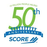 SCORE 50th anniversary logo