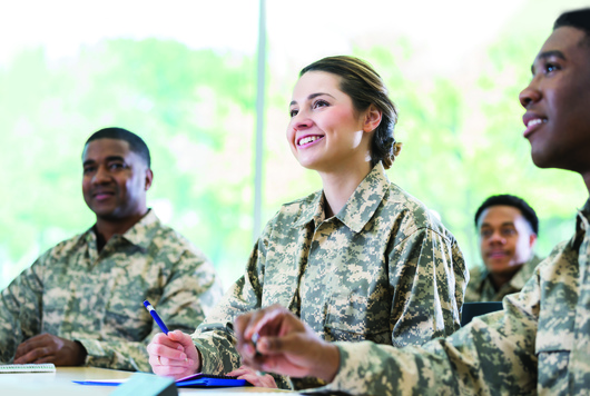 Men and women in uniform