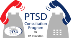 PTSD consult logo white