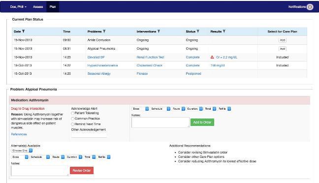 Figure 4 Simulated Formative and Summative Evaluation Prototype Screenshot