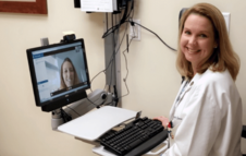 Doctor using VA Video Connect