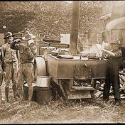 1st. Division begin the move to the front - still fresh faced and innocent