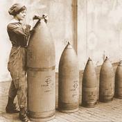 Munition worker at the National Shell Filling Factory, Chilwell, England