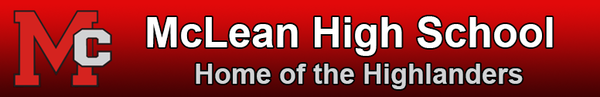 McLean High School banner