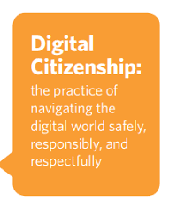 Image of digital citizenship graphic
