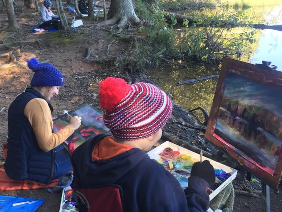 Burke Lake art field trip