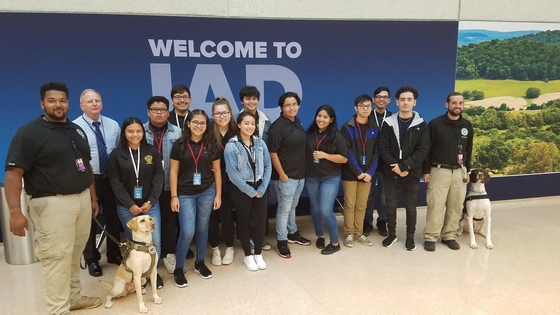 Picture of Criminal Justice students at the TSA