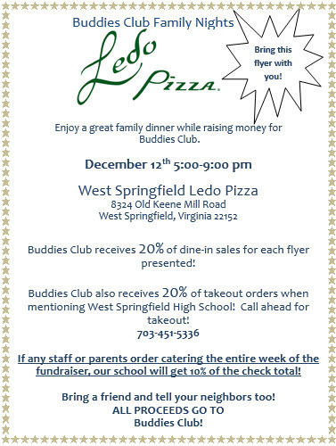 Buddies Club Fundraiser