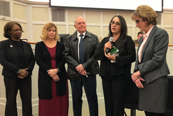 Hasina Siddiq receives the 2017 Tolbert Award