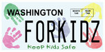 Keep Kids Safe license plate