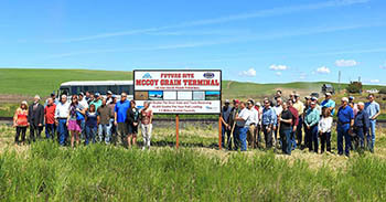 Group photo at groundbreaking ceremony