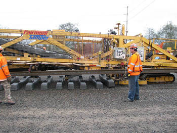 Photo of rail construction