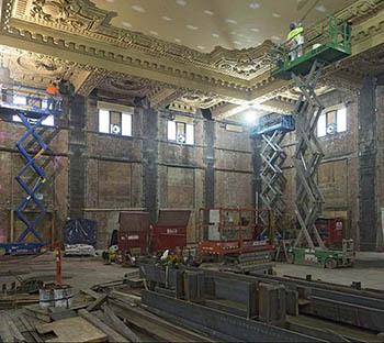 Plaster work inside King Street Station