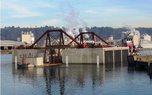 Tacoma pontoon float out