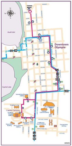 Pet Parade Detour Map
