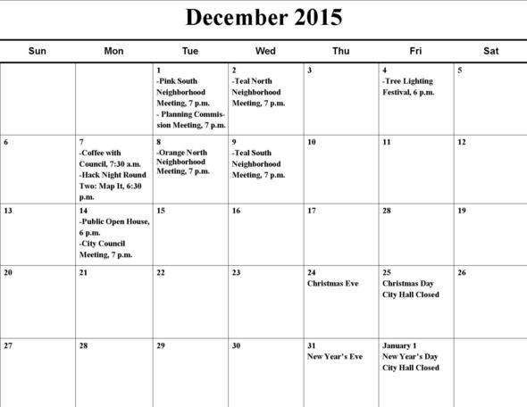 December Calendar