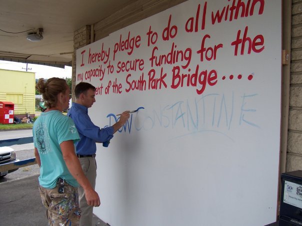 Exec pledges to rebuild South Park Bridge