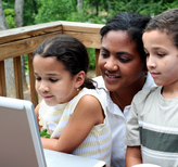 King County residents use a computer