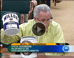 Steve Dearborn, CEO of Miller Paint, testimony in favor of paint bill 2/5/15