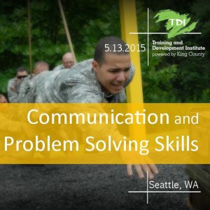 Communication and Problem Solving May 2015