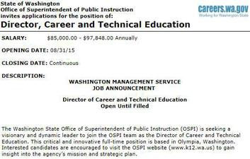 CTE Director Recruitment Announcement
