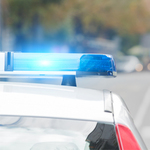 Police car at a scene