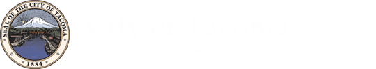 City of Tacoma logo - white letters
