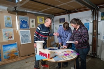 Tacoma Studio Tour - studio of Bill Colby