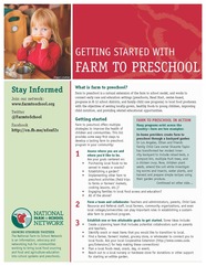 NFSN Farm to Preschool