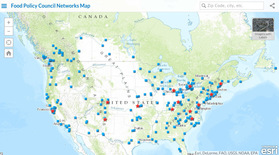 food policy council map